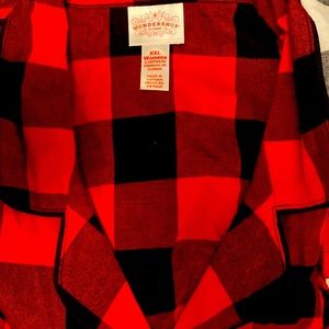 Women's Holiday BuffaloCheck Plaid Flannel Matching Family Pajama Set- Wondersho